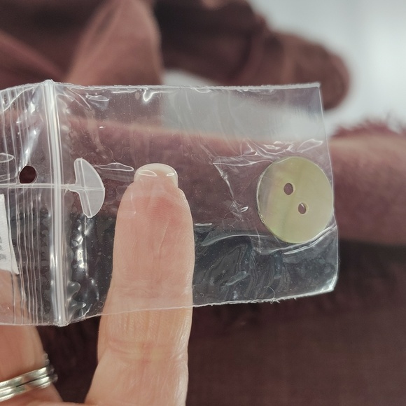 Fantastic Fawn Button Up Hooded Jacket Lightwight Size Small Oversized Rust red - Picture 12 of 13